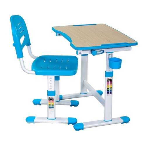 Парта со стулом Fun Desk PICCOLINO II Blue (голубой) в Дятьково