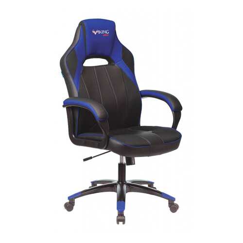 Кресло игровое Бюрократ VIKING 2 AERO BLUE черный/синий искусст.кожа/ткань в Дятьково