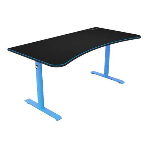 Компьютерный стол Arozzi Arena Gaming Desk/Черный МДФ/Голубой металл в Дятьково