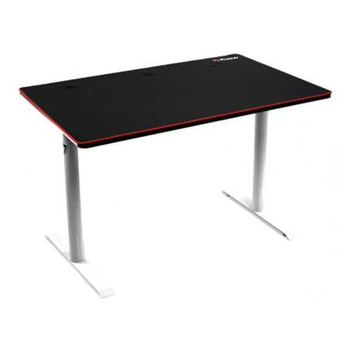 Компьютерный стол Arozzi Arena Leggero Gaming Desk/Черный МДФ/Белый металл в Дятьково