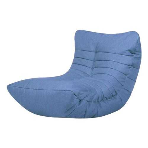 Кресло бескаркасное Папа Пуф Cocoon Chair Blue, размер L, рогожка, синий в Дятьково