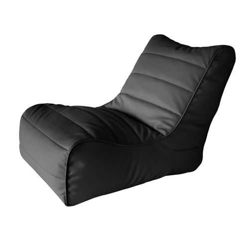 Кресло бескаркасное Папа Пуф Soft Lounger Black, размер XL, экокожа, черный в Дятьково