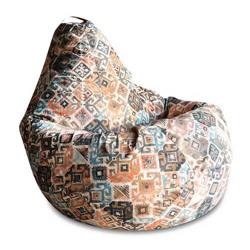Кресло-мешок DreamBag Ясмин, размер XL, жаккард, коричневый в Дятьково
