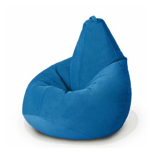 Кресло-мешок груша MyPuff, размер Стандарт, мебельная ткань, сине-голубой в Дятьково