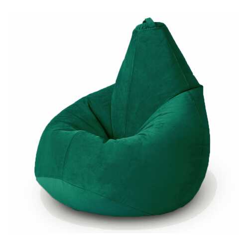 Кресло-мешок MyPuff Темный Изумруд, размер XL, велюр, зеленый в Дятьково